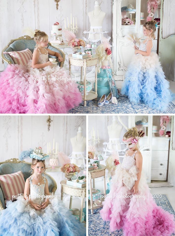 Let them eat cake! (blue dress)