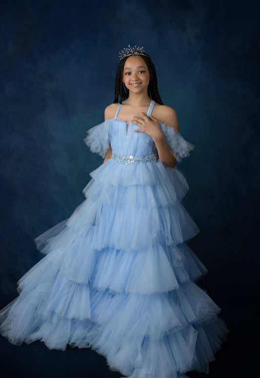 Clear Blue Skies - Tween Dress